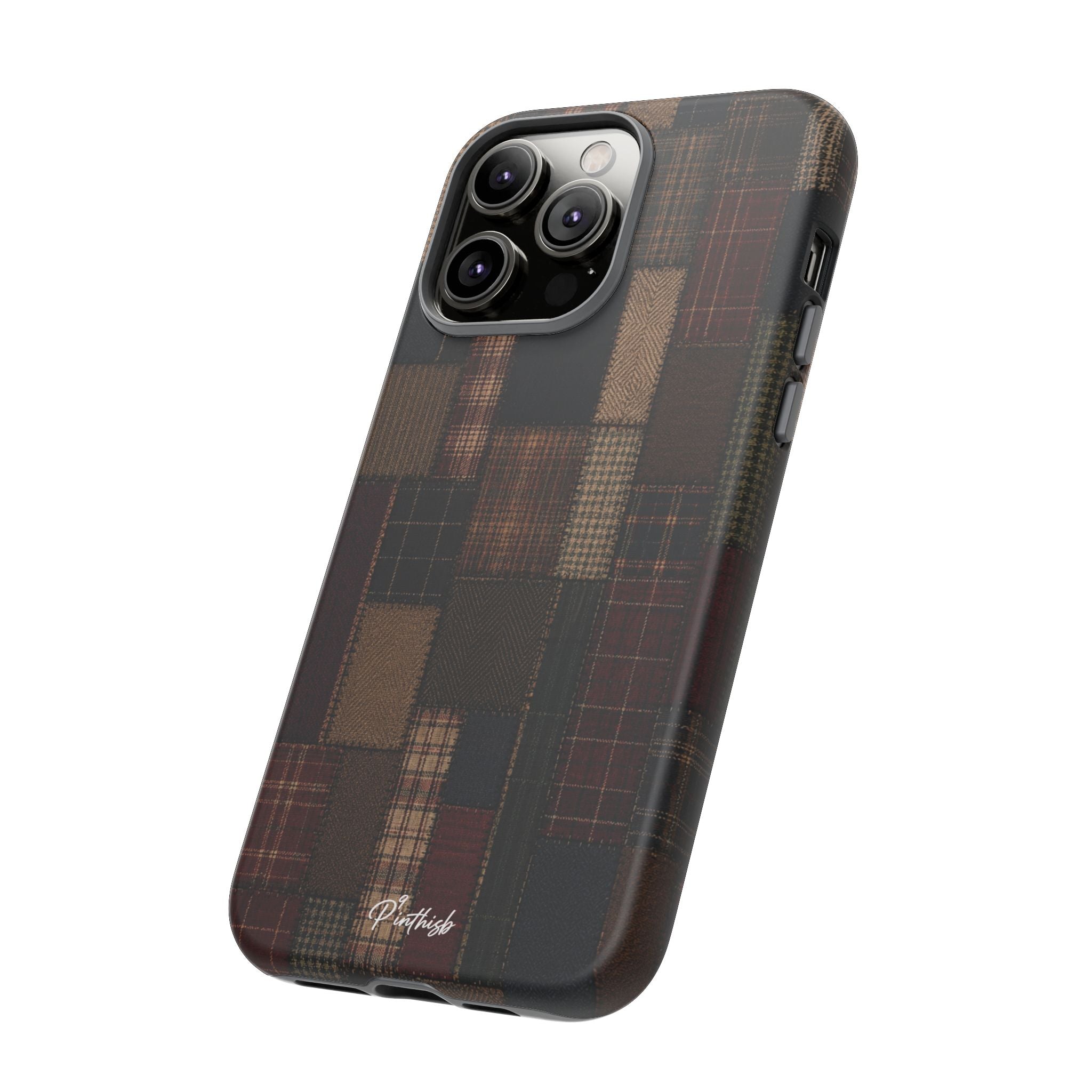 Plaid Patchwork Tough Phone Case