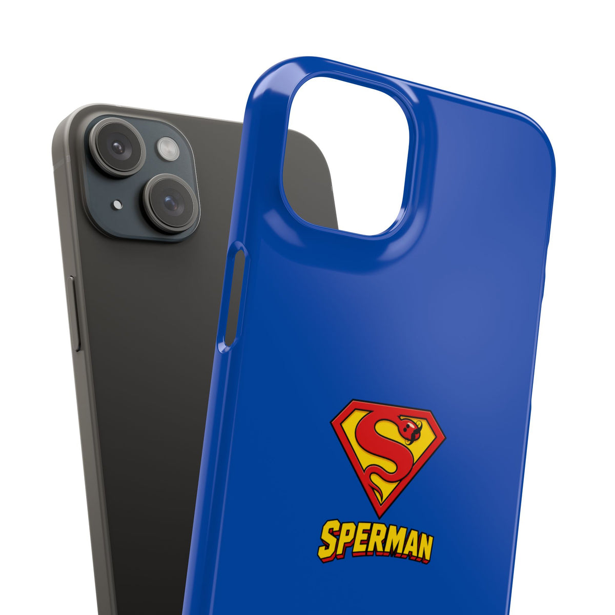 "SPERMAN" Parody Logo Snap Phone Case