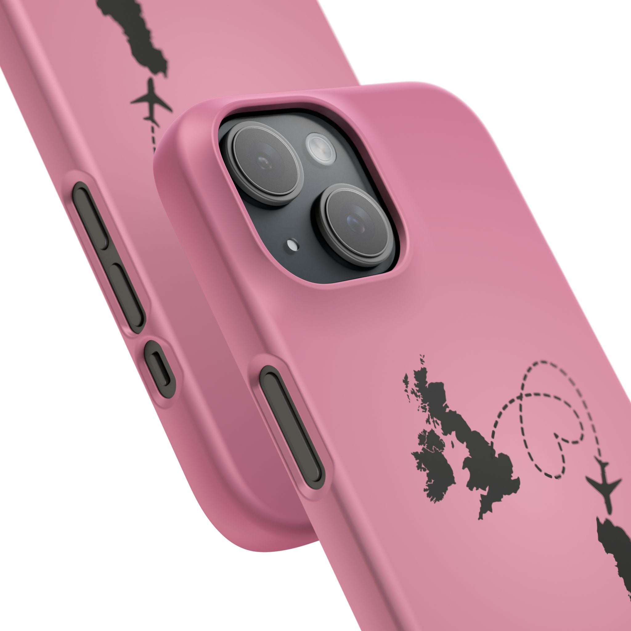 UK to Albania Pink Snap Phone Case