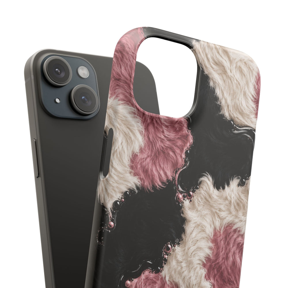 Cow Print Swirl Snap Case