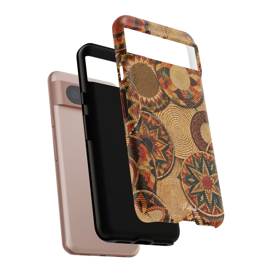 Bohemian Woven Basket Pattern Tough Case