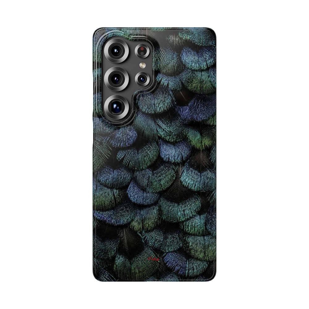 Iridescent Feather Snap Case