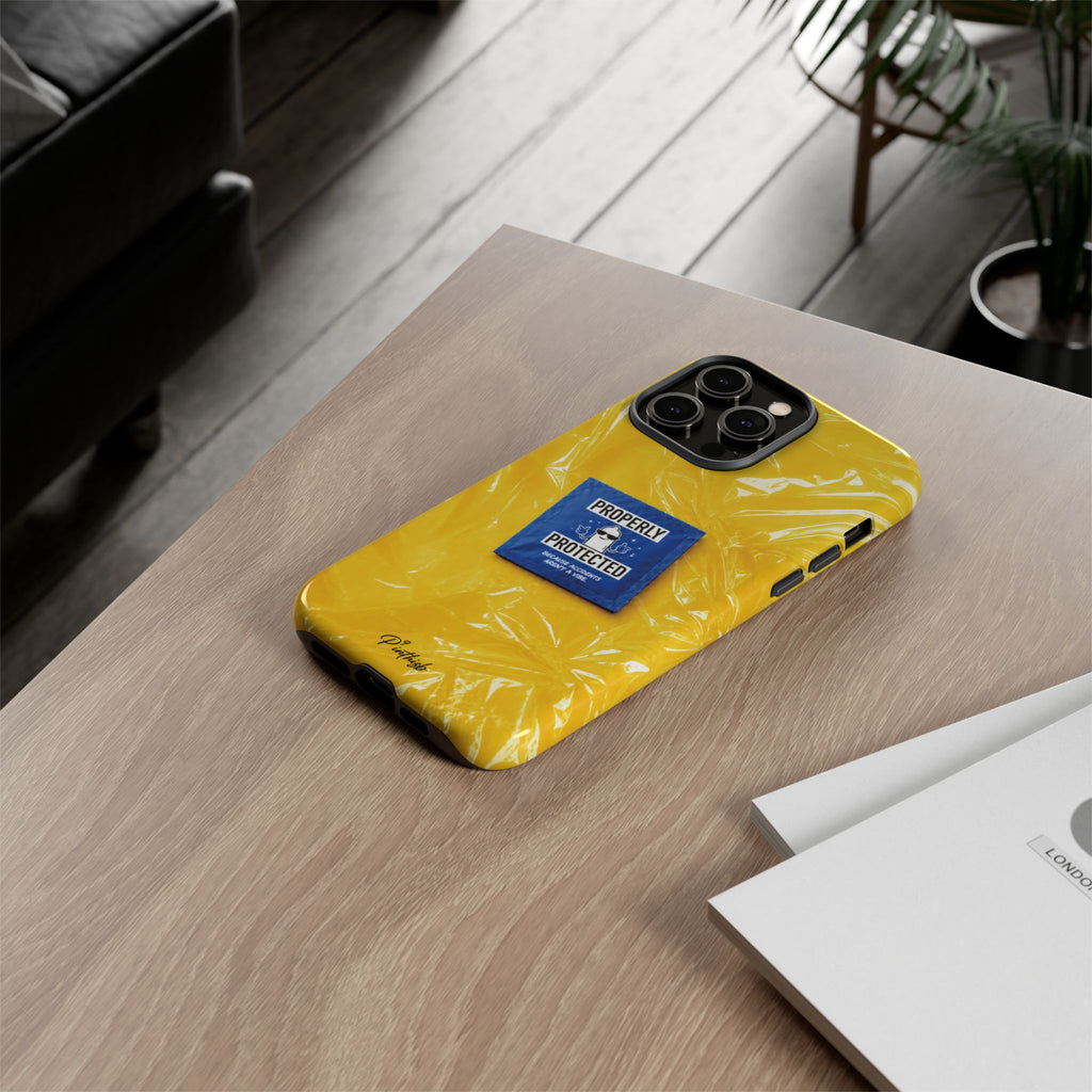 "Properly Protected" Graphic Phone Case