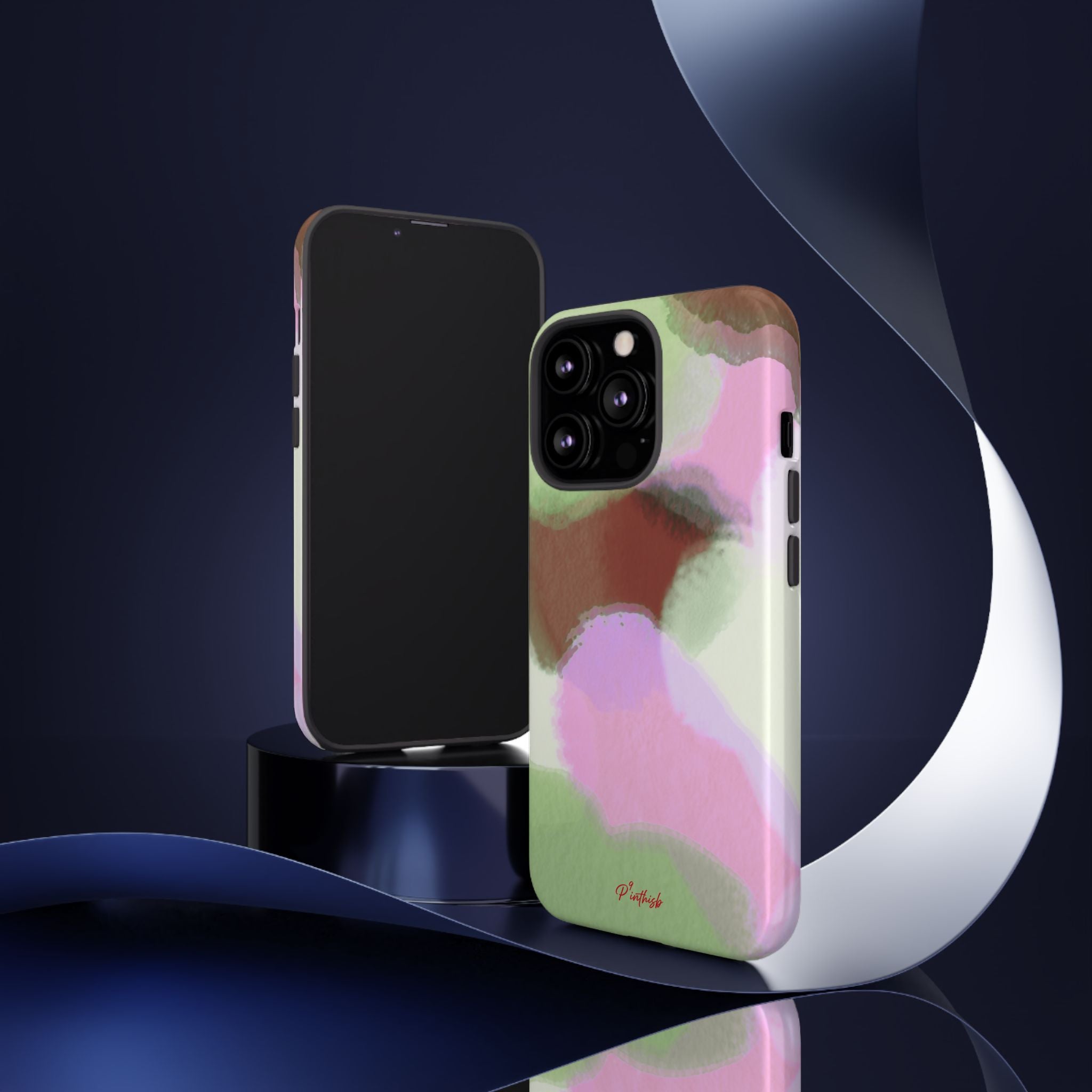 Abstract Pastel Camouflage Tough Phone Case