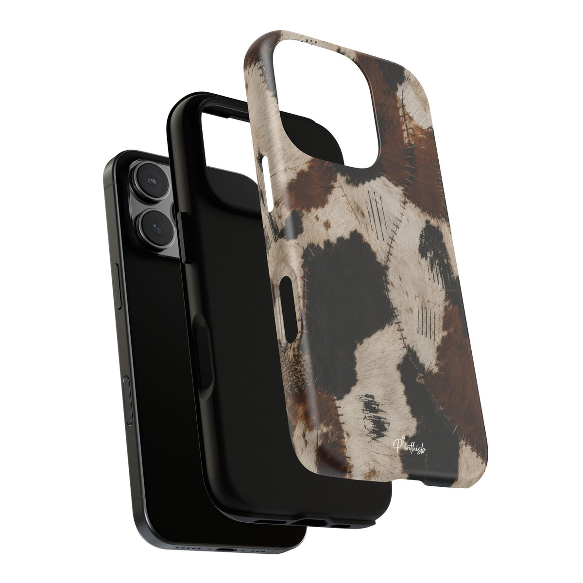 Brown & Black Animal Print Tough Case