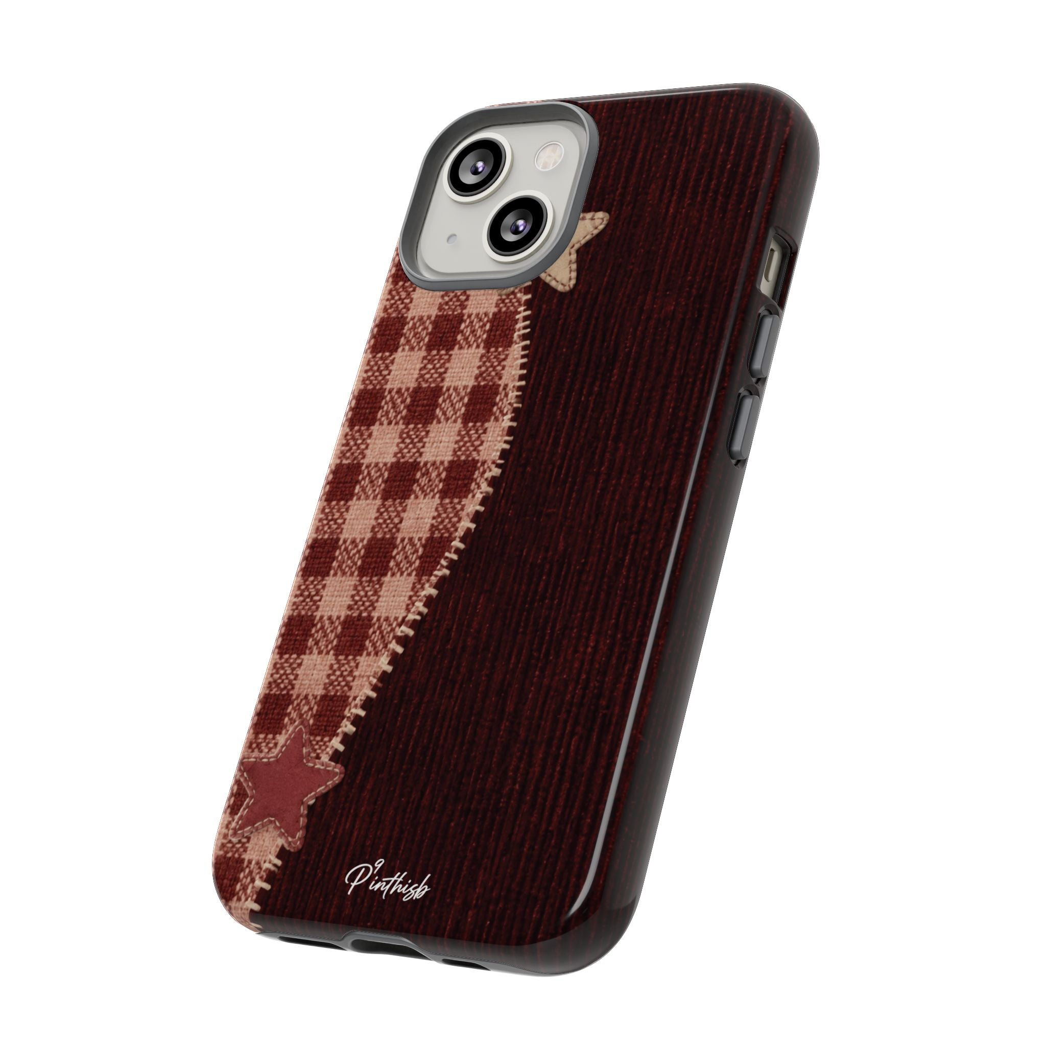 Rustic Plaid Stars Phone Case