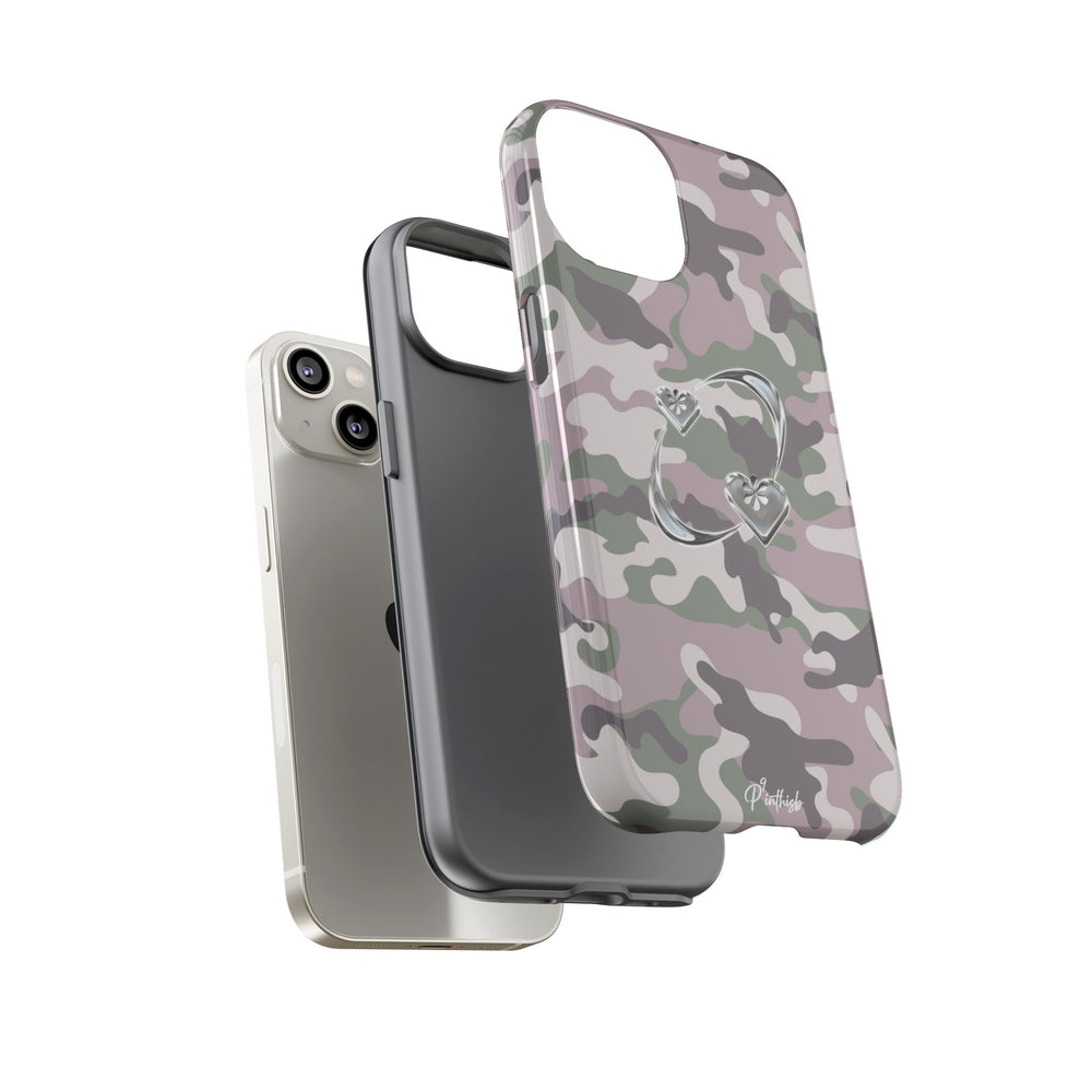 Camouflage Heart Tough Phone Case