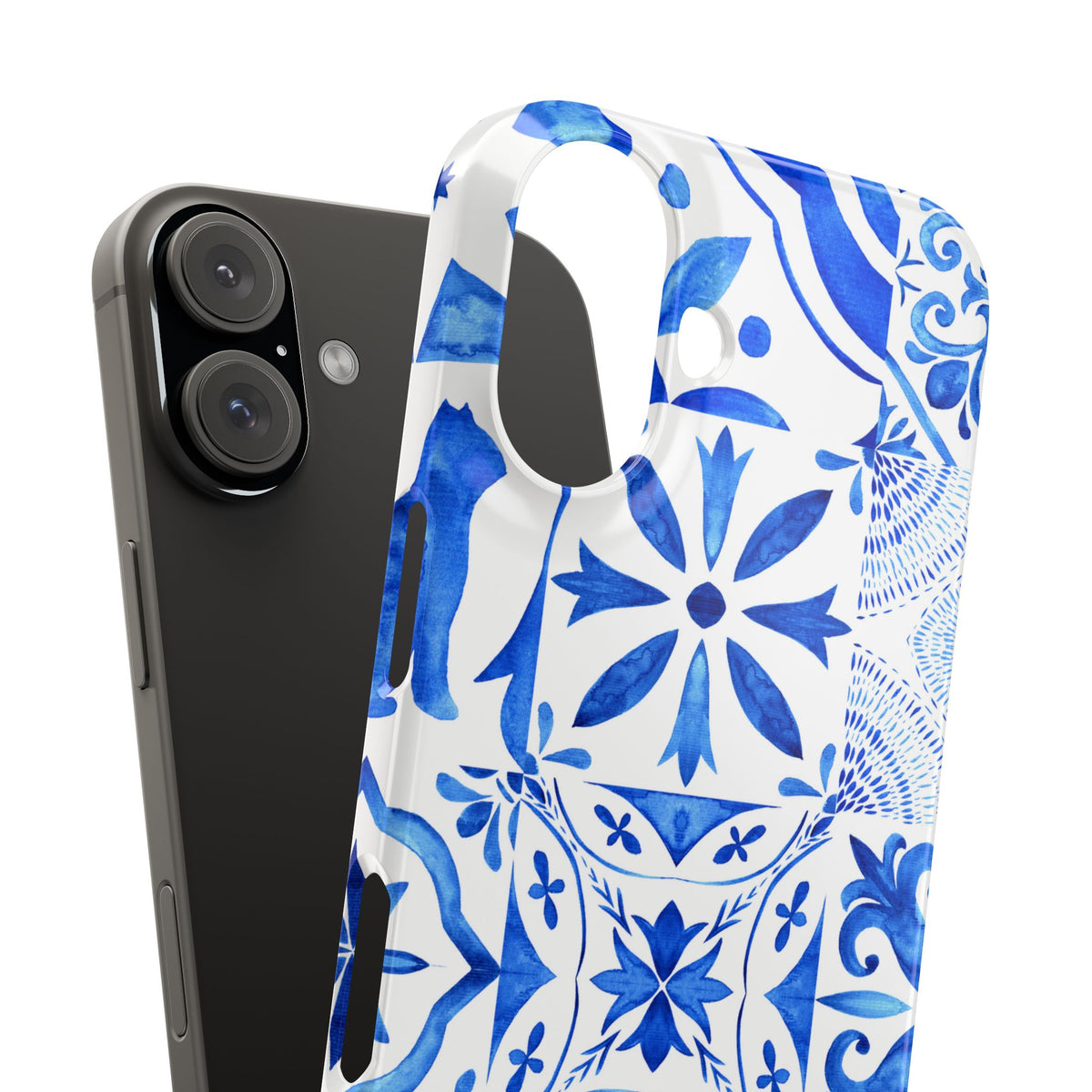 Blue Tile Pattern Snap Phone Case
