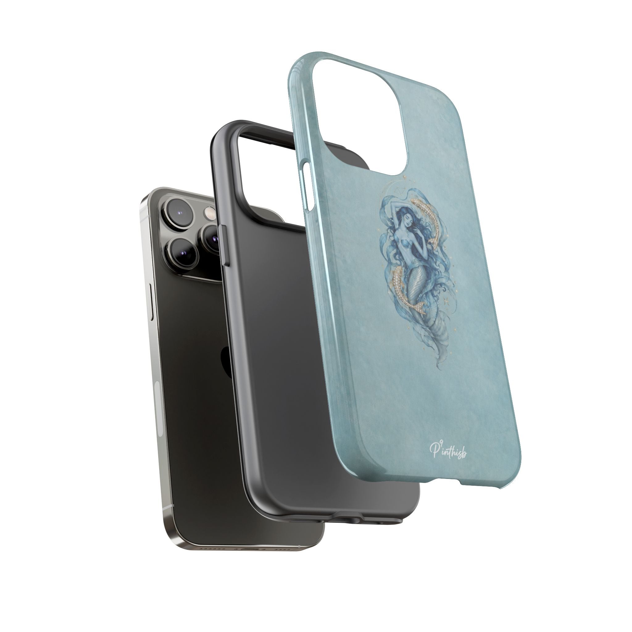 Pisces Zodiac Glitter Phone Case
