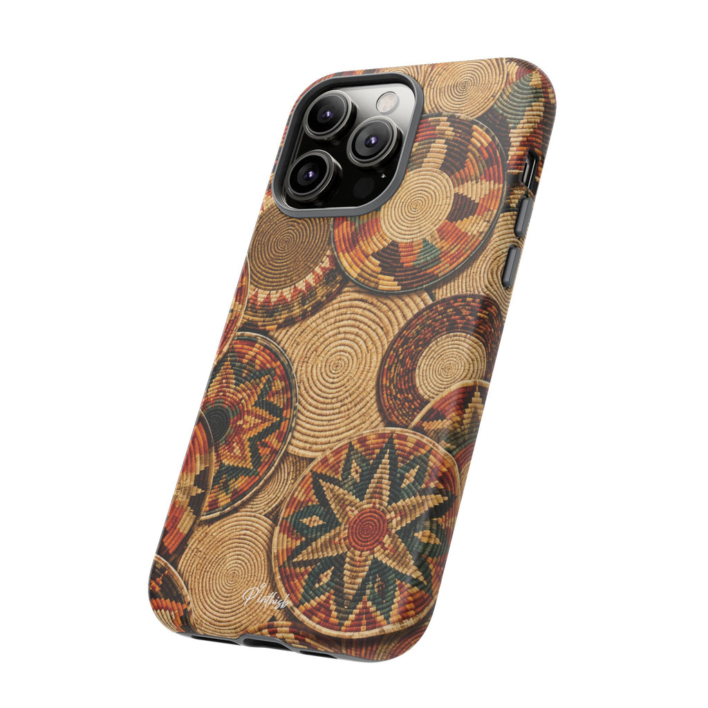Bohemian Woven Basket Pattern Tough Case