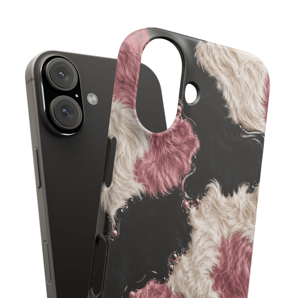 Cow Print Swirl Snap Case