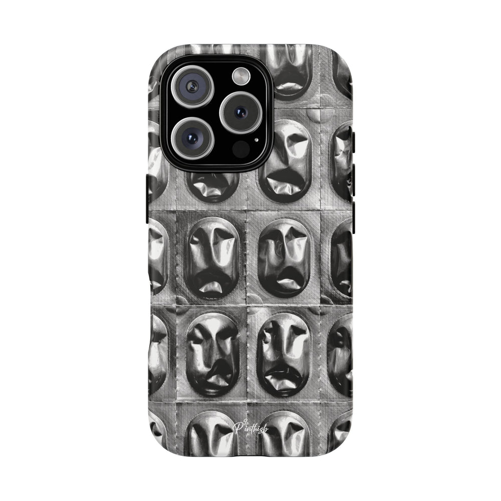 Metallic Mask Grid Tough Case