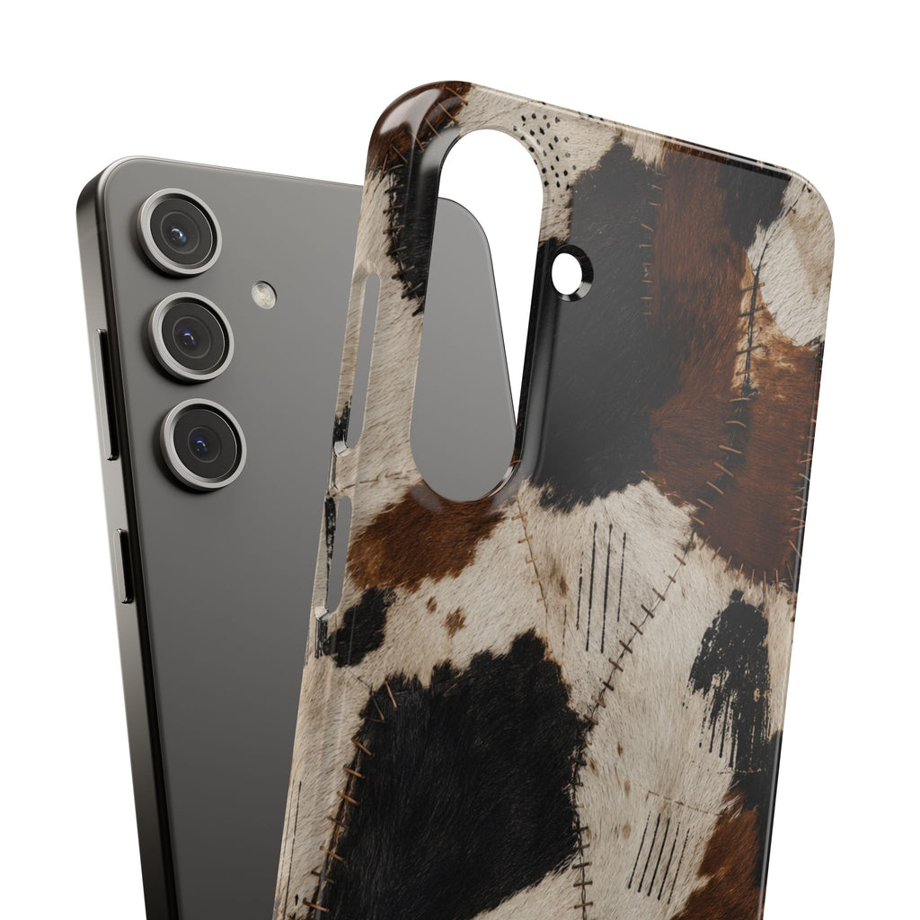 Brown & Black Animal Print Snap Case