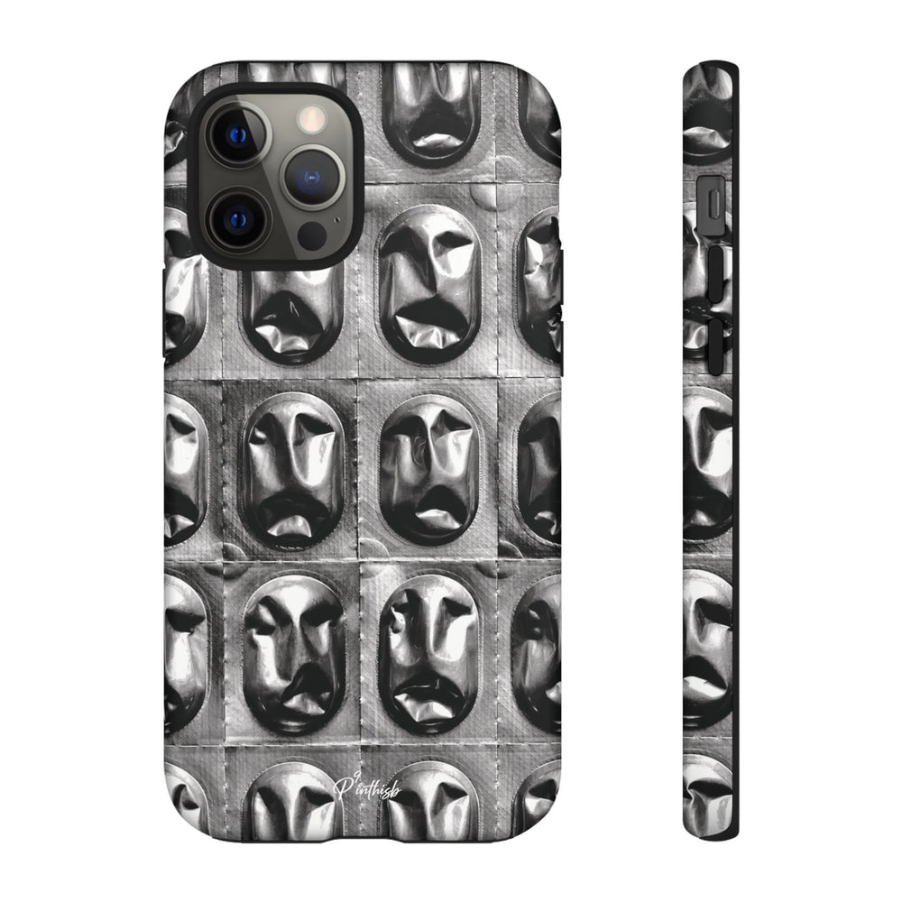 Metallic Mask Grid Tough Case