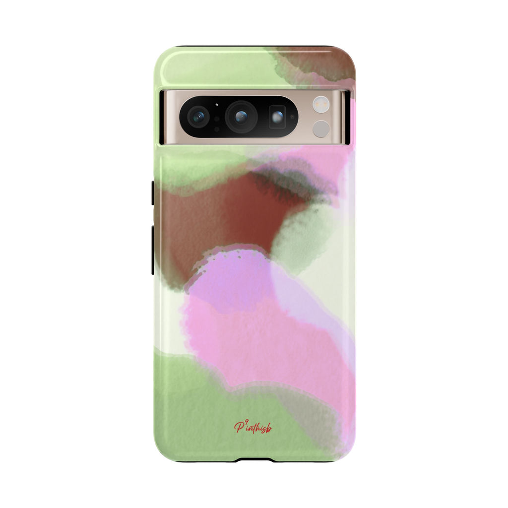 Abstract Pastel Camouflage Tough Phone Case