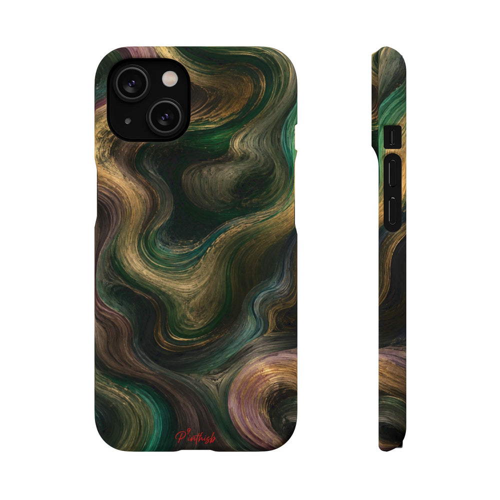 Marbled Forest Snap Phone Case