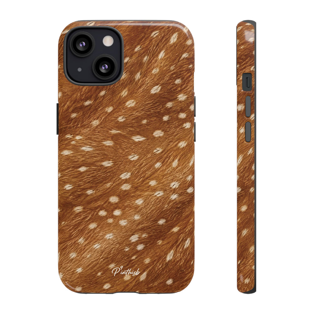 Caramel Deer Pattern Tough Case