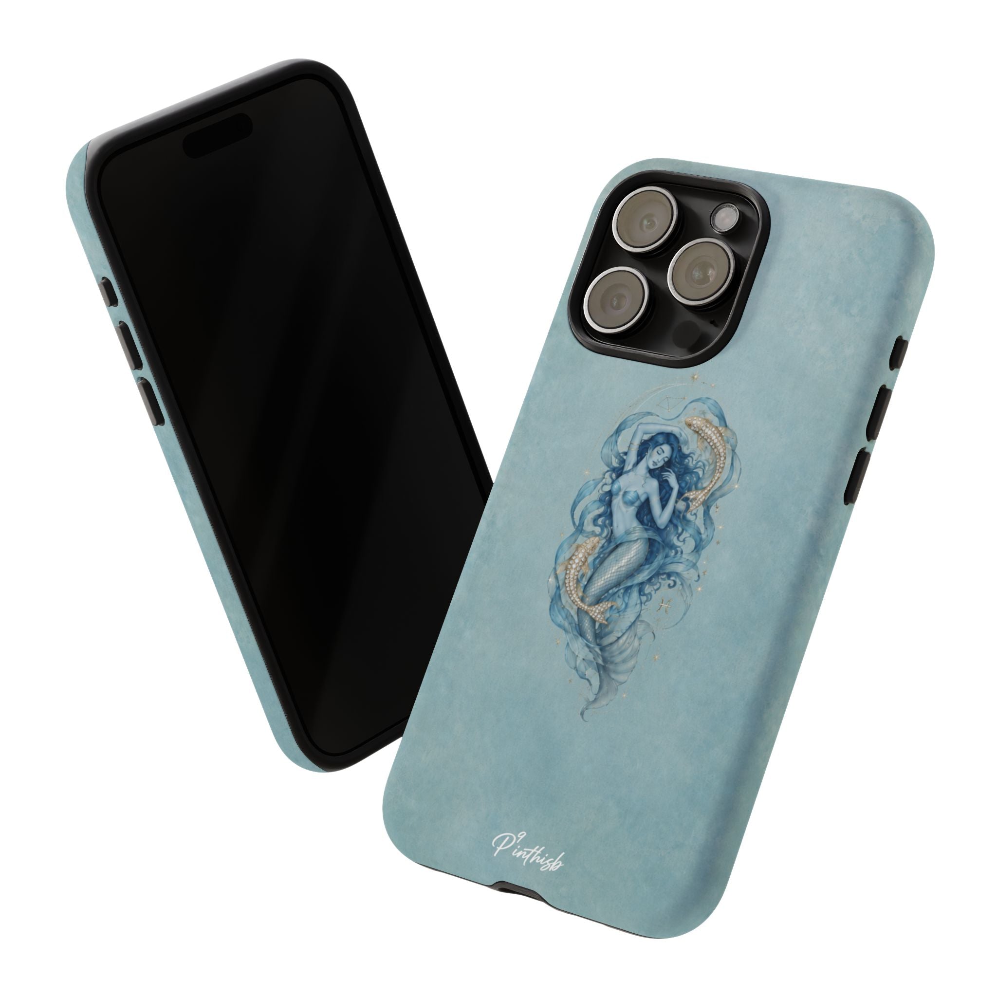 Pisces Zodiac Glitter Phone Case