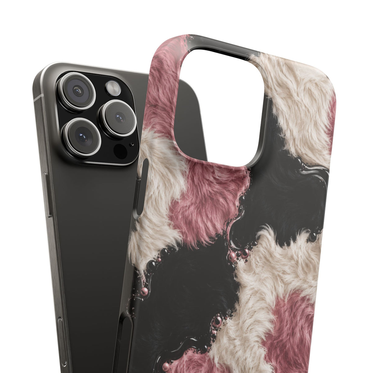 Cow Print Swirl Snap Case