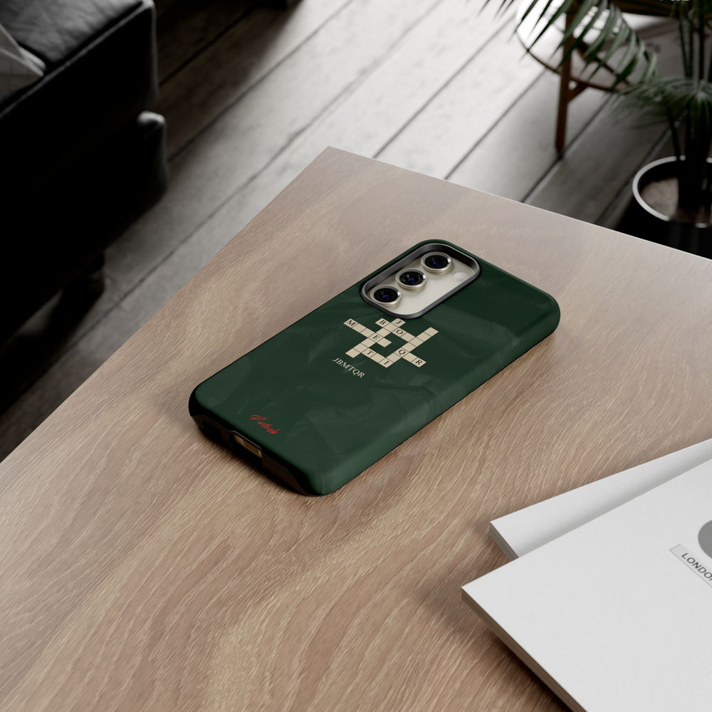 "JBMTQR crossword" Tough Phone Case