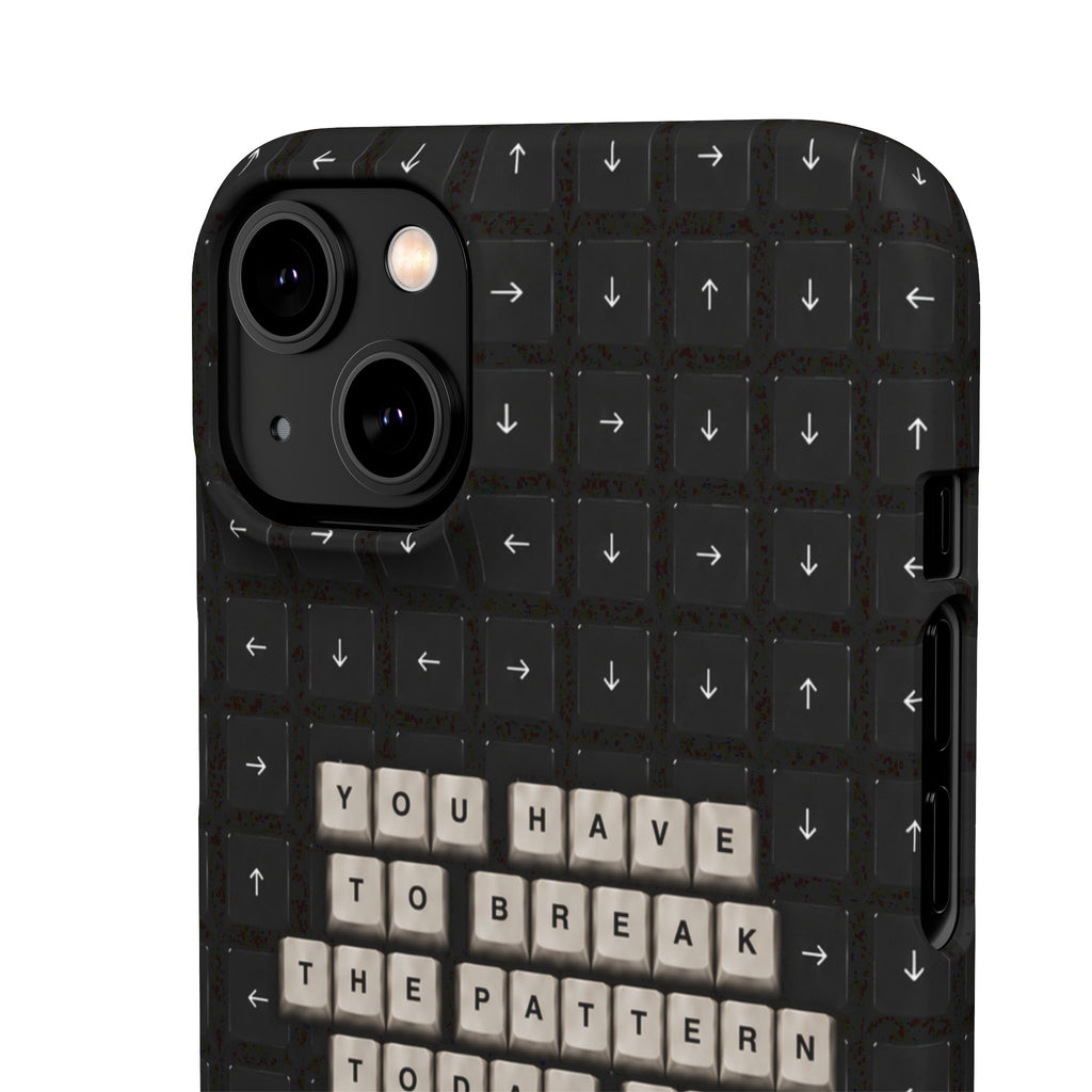 "Break the pattern" Keyboard Snap Case