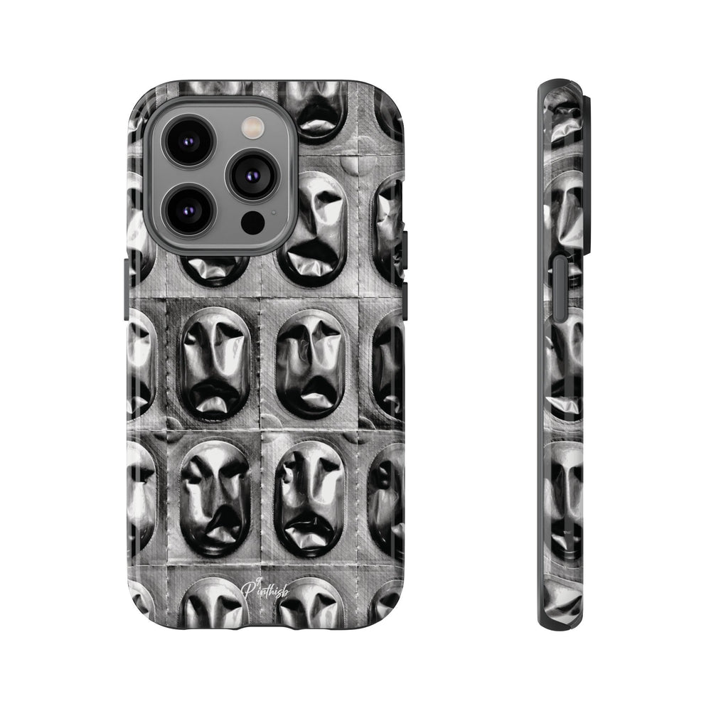Metallic Mask Grid Tough Case