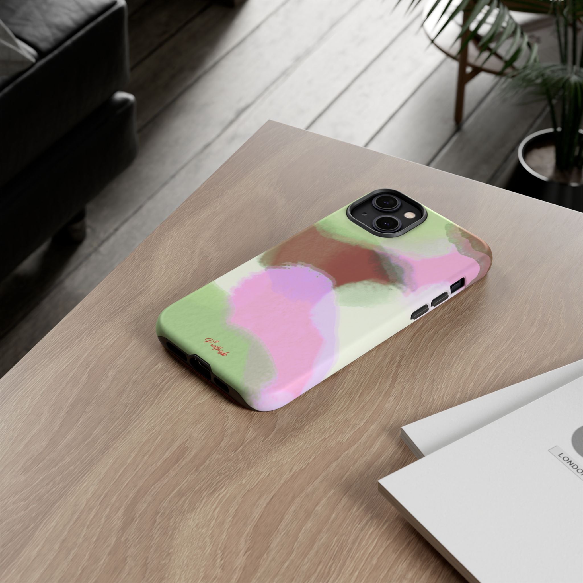 Abstract Pastel Camouflage Tough Phone Case