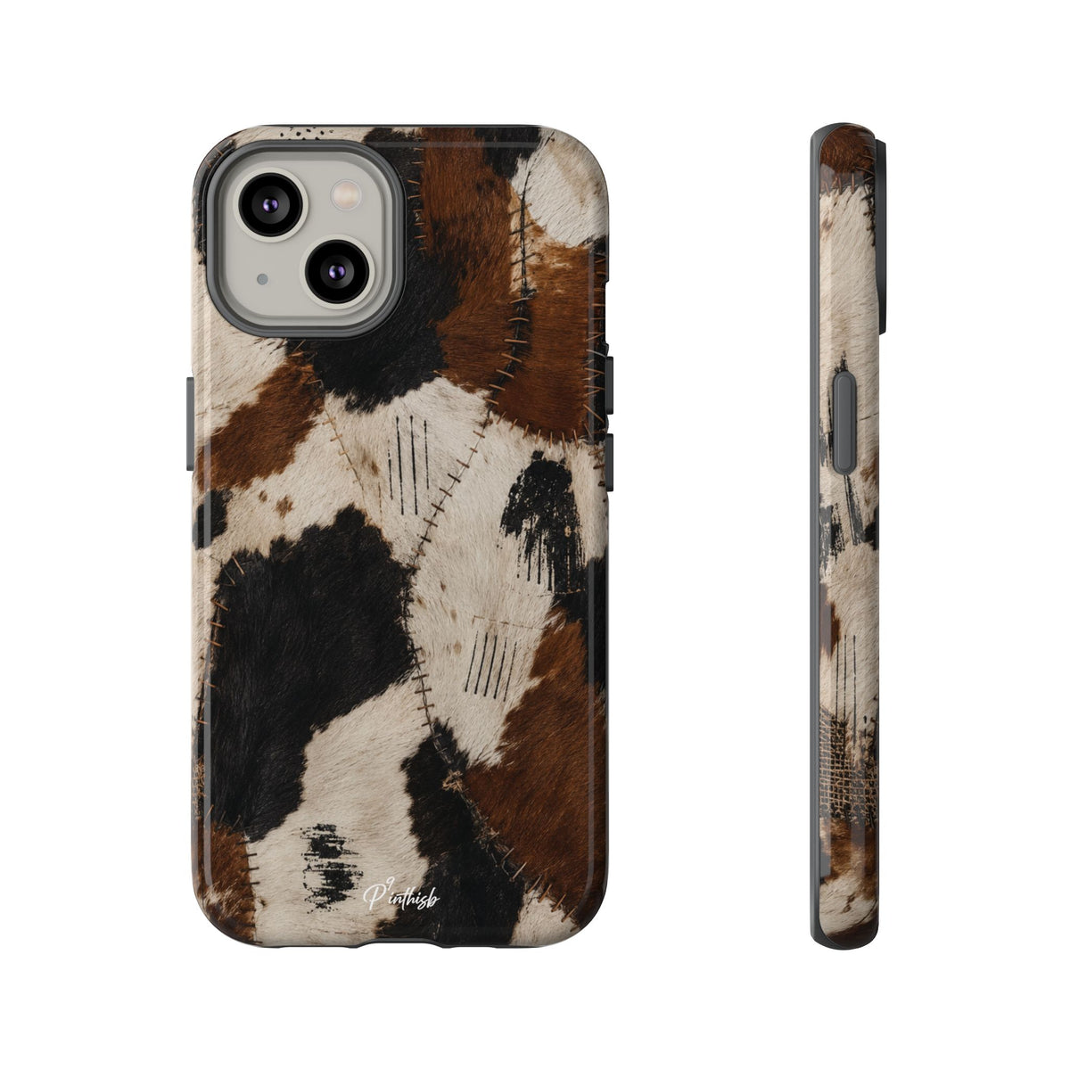 Brown & Black Animal Print Tough Case