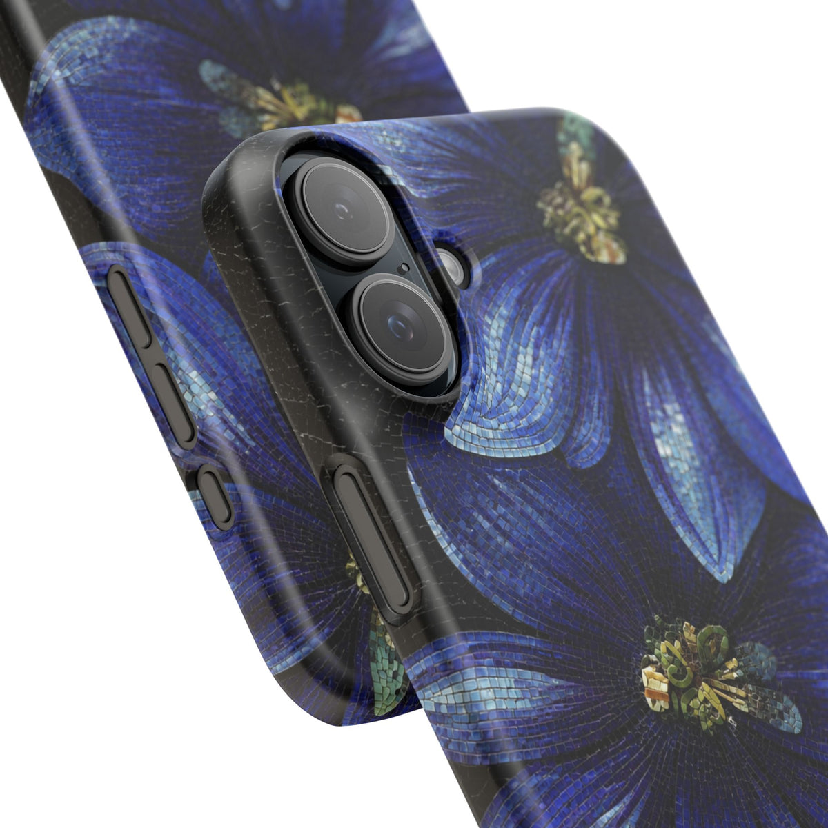 Blue Floral Snap Case