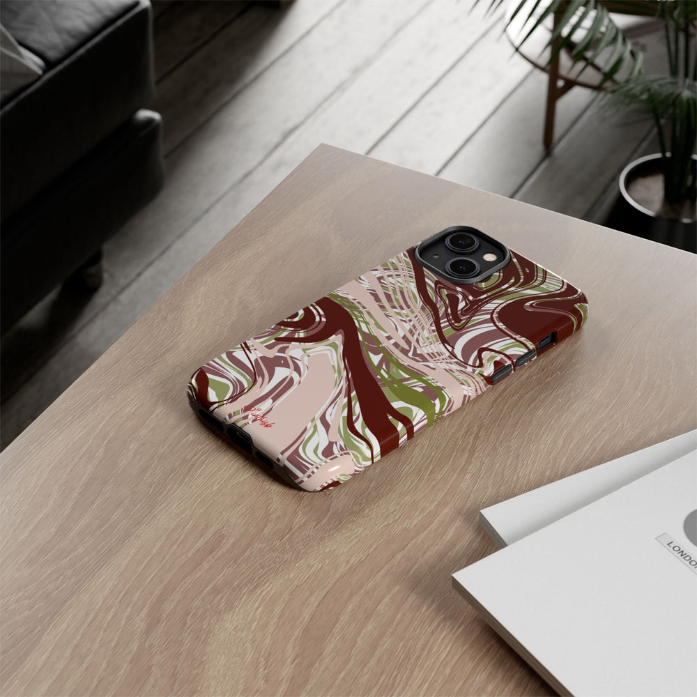 Abstract Marbled Tough Phone Case