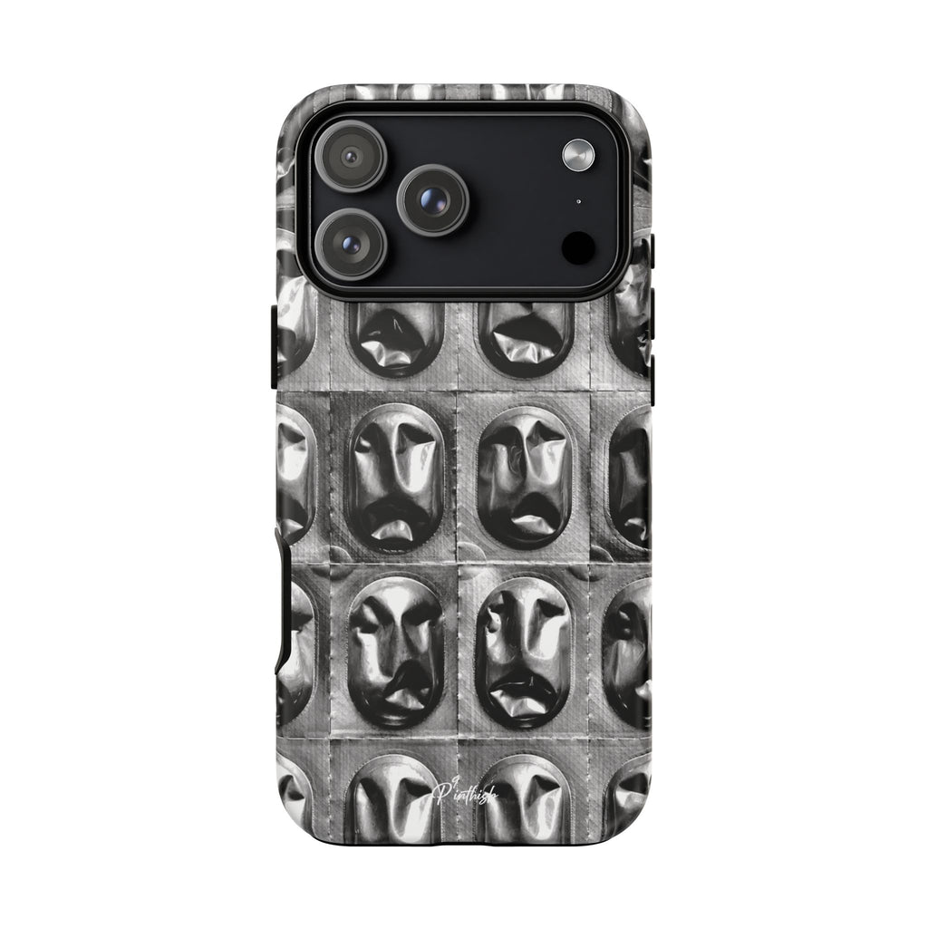 Metallic Mask Grid Tough Case