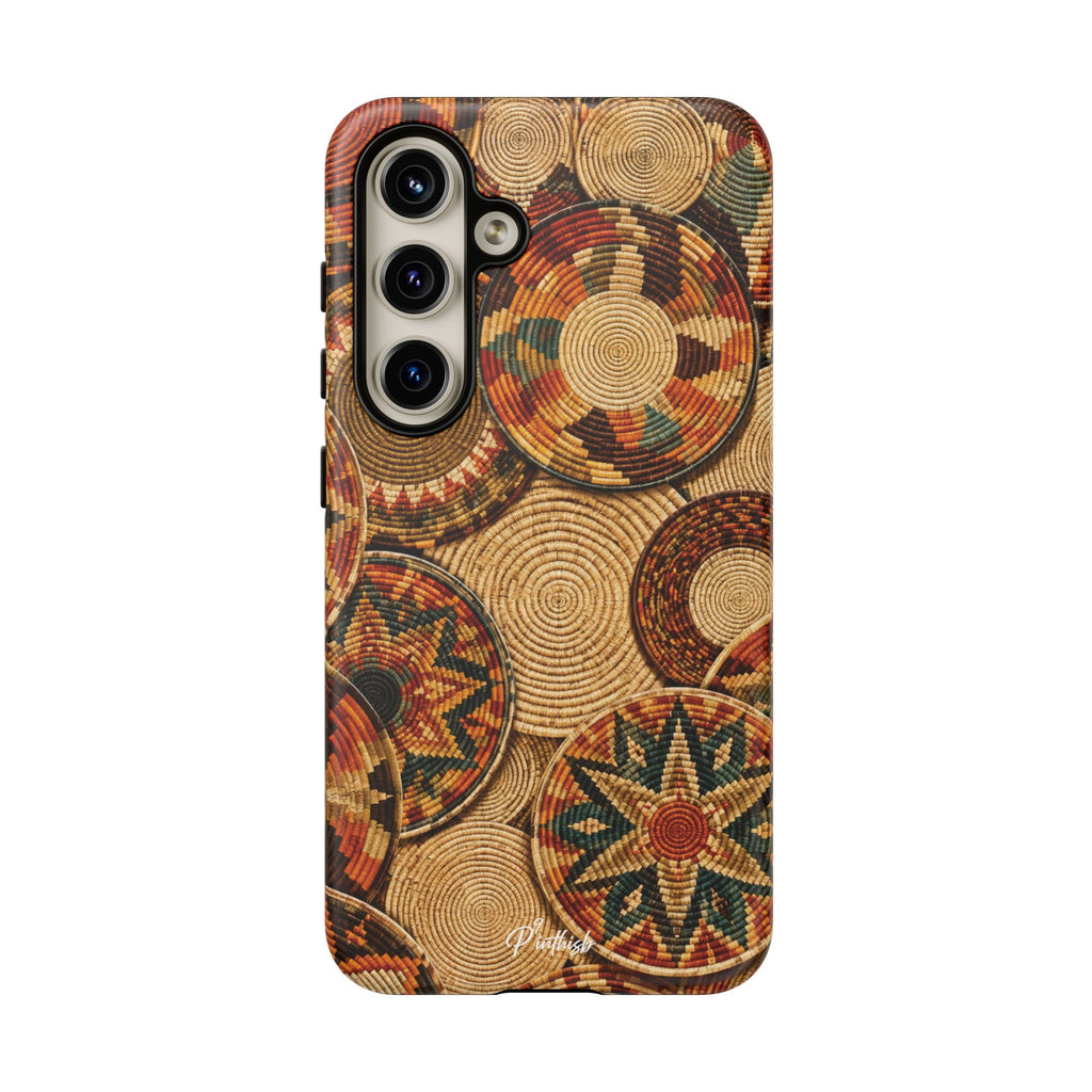 Bohemian Woven Basket Pattern Tough Case