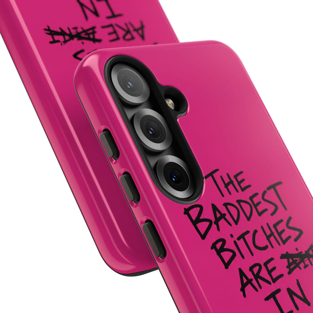 "The Baddest B*tches Are In Pogradec" Hot Pink Case