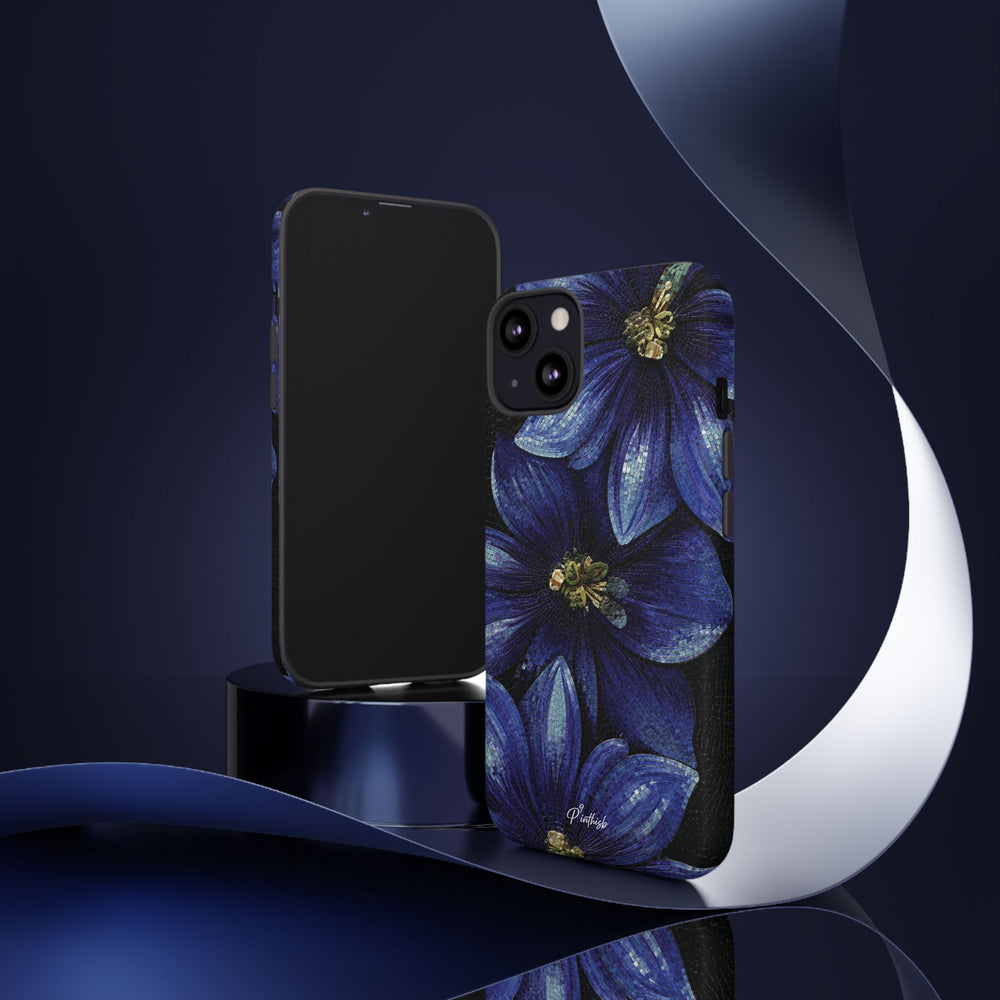 Blue Floral Tough Case