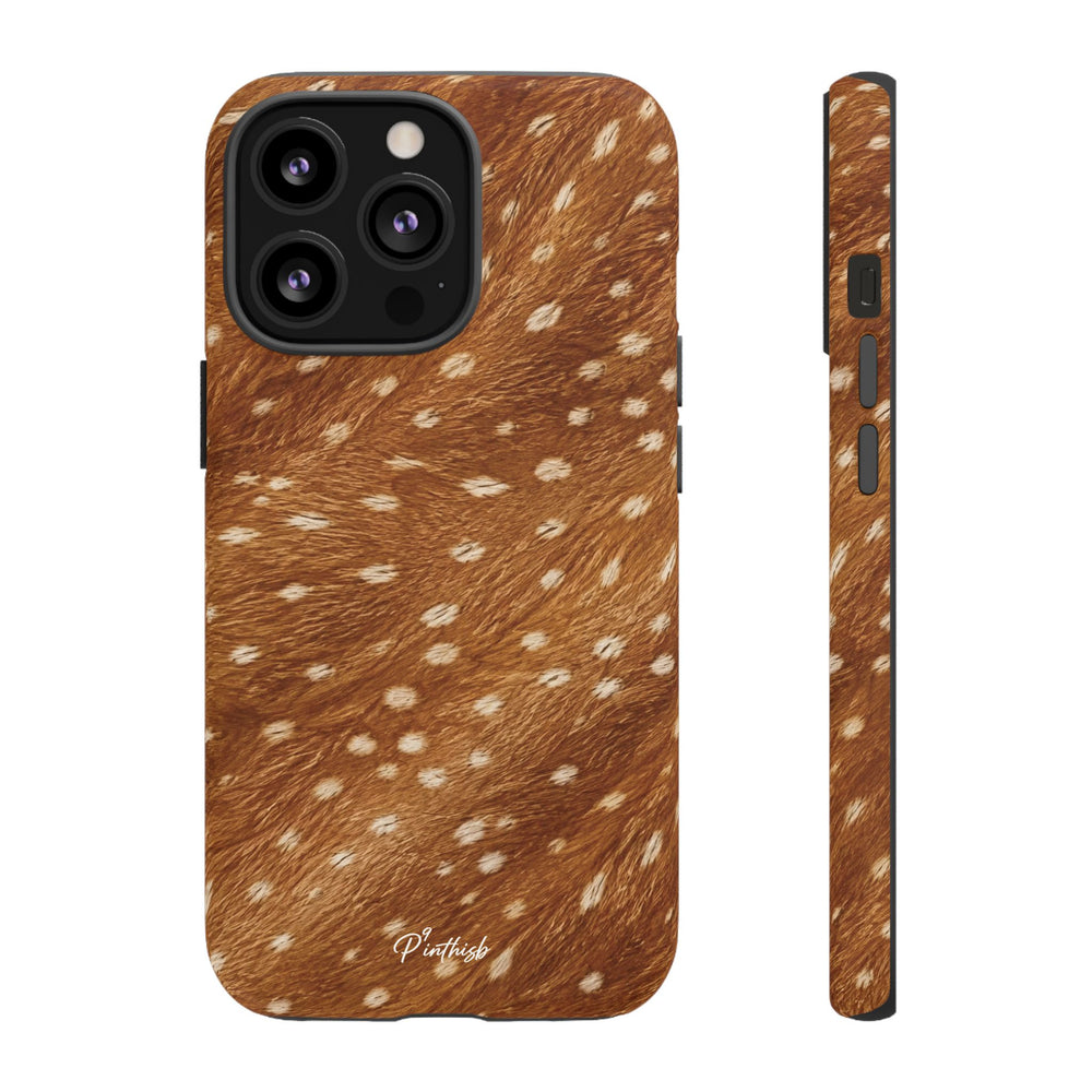 Caramel Deer Pattern Tough Case