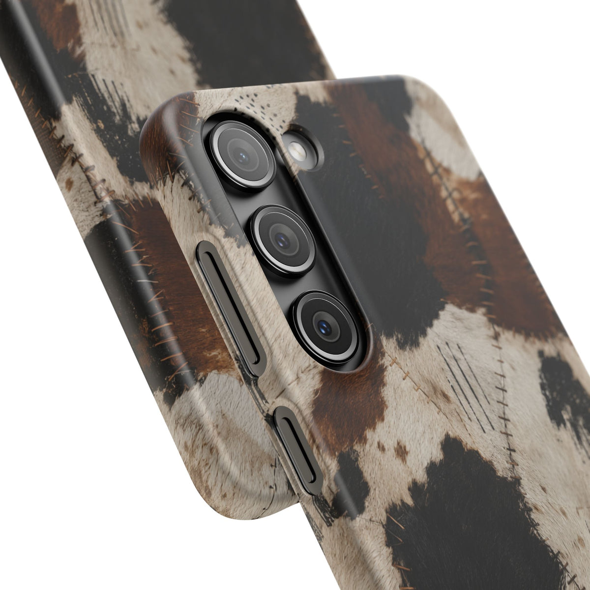 Brown & Black Animal Print Snap Case