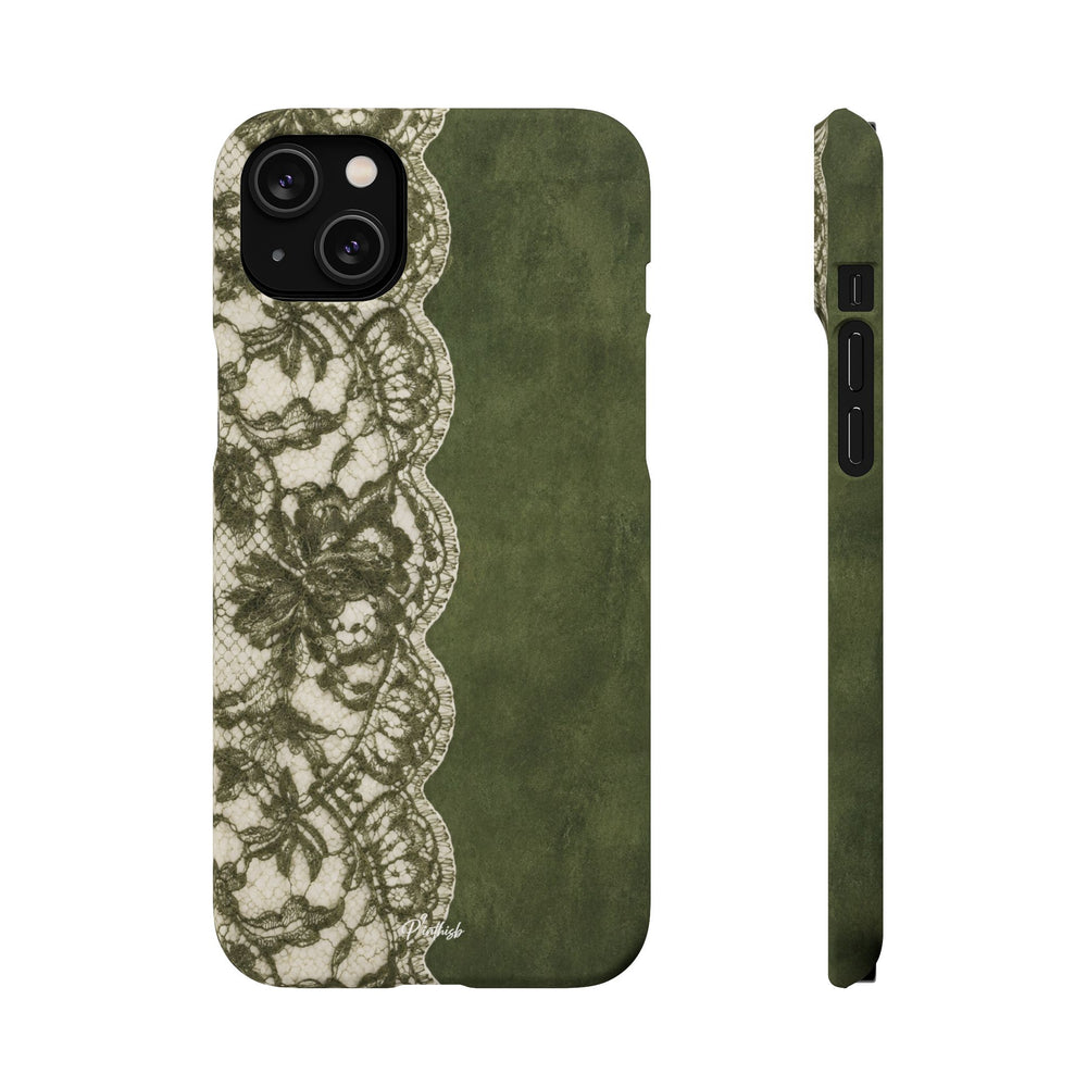 Olive Lace Snap Case