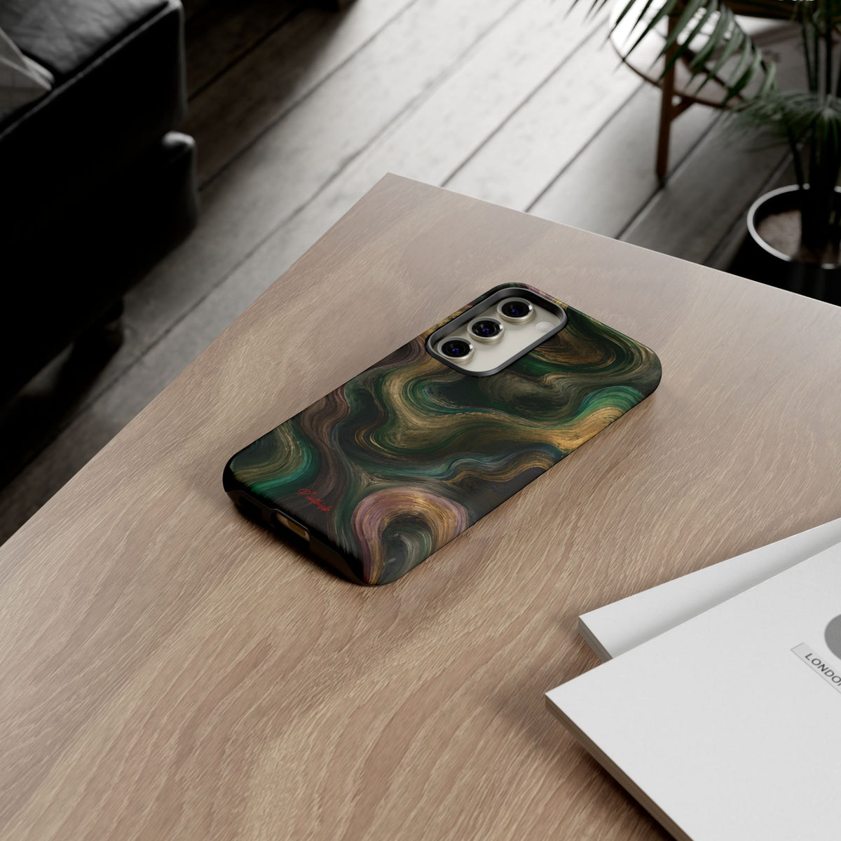 Marbled Forest Tough Phone Case