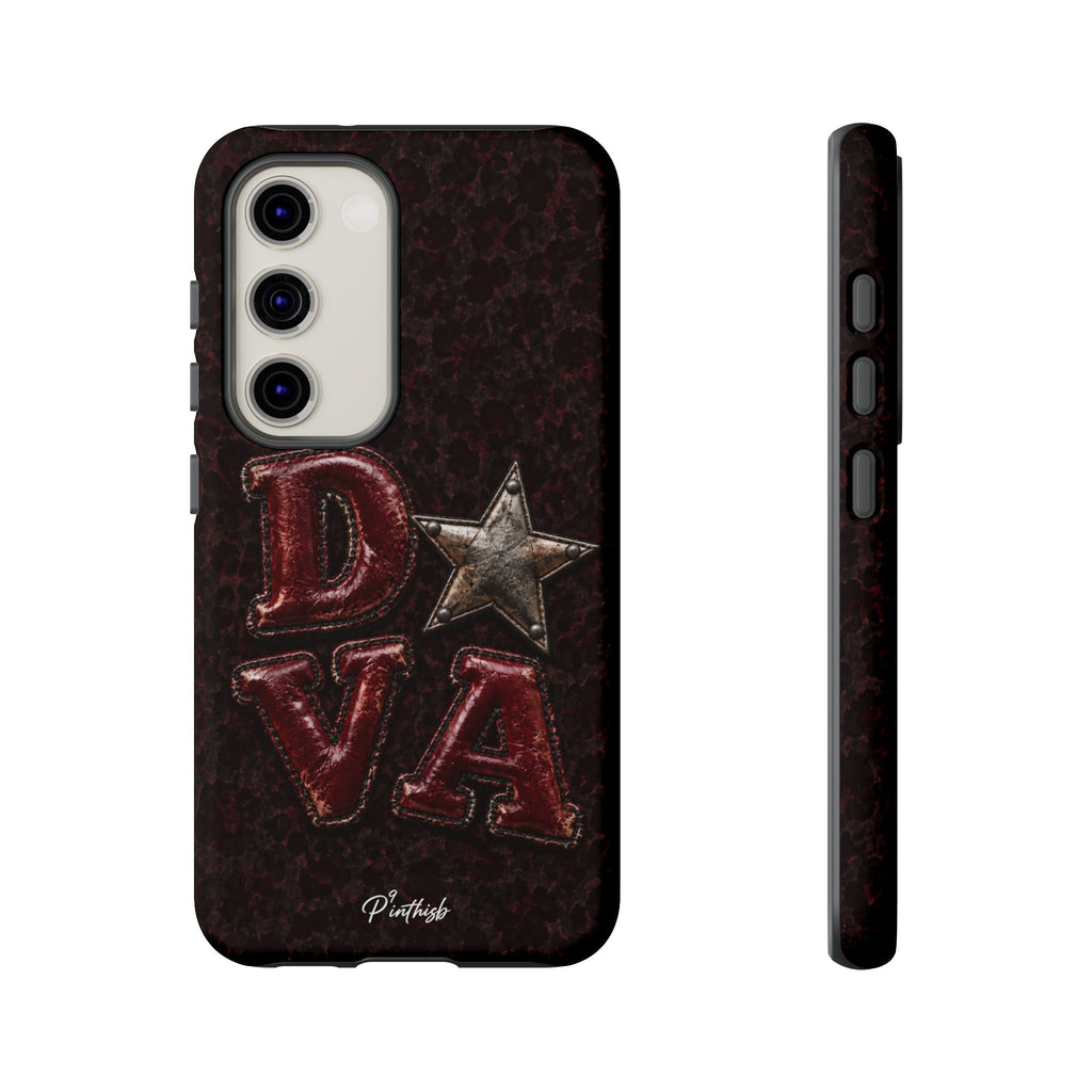 Geometric Blue Diamond Tough Phone Case