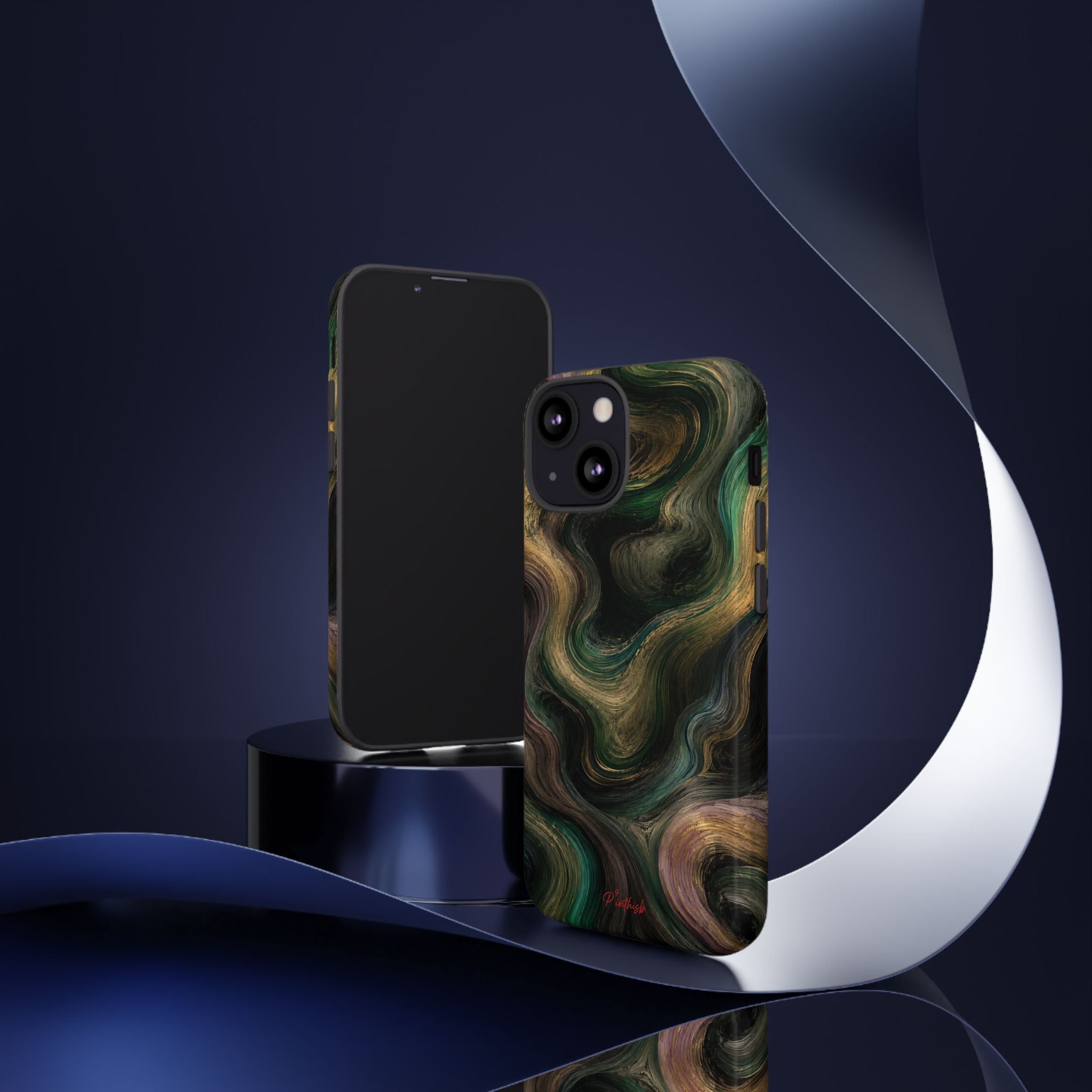 Marbled Forest Tough Phone Case