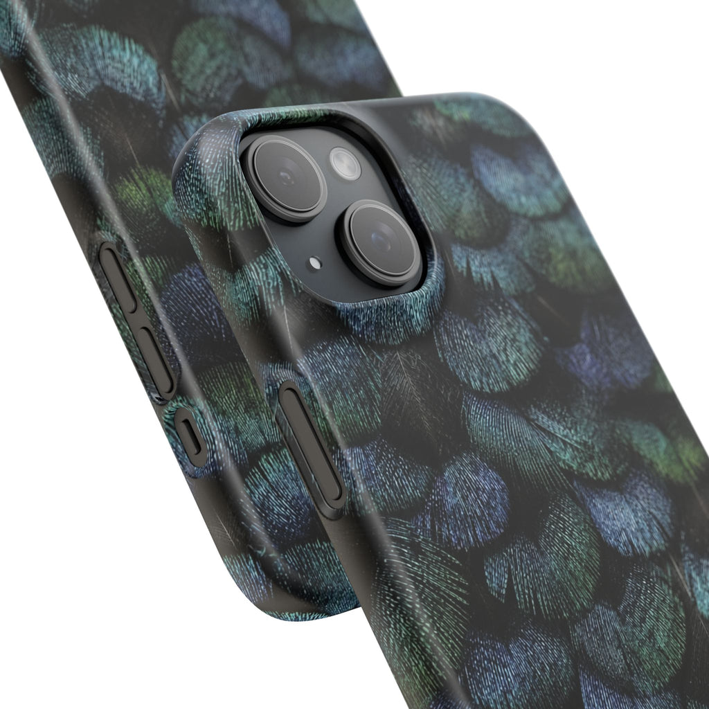 Iridescent Feather Snap Case
