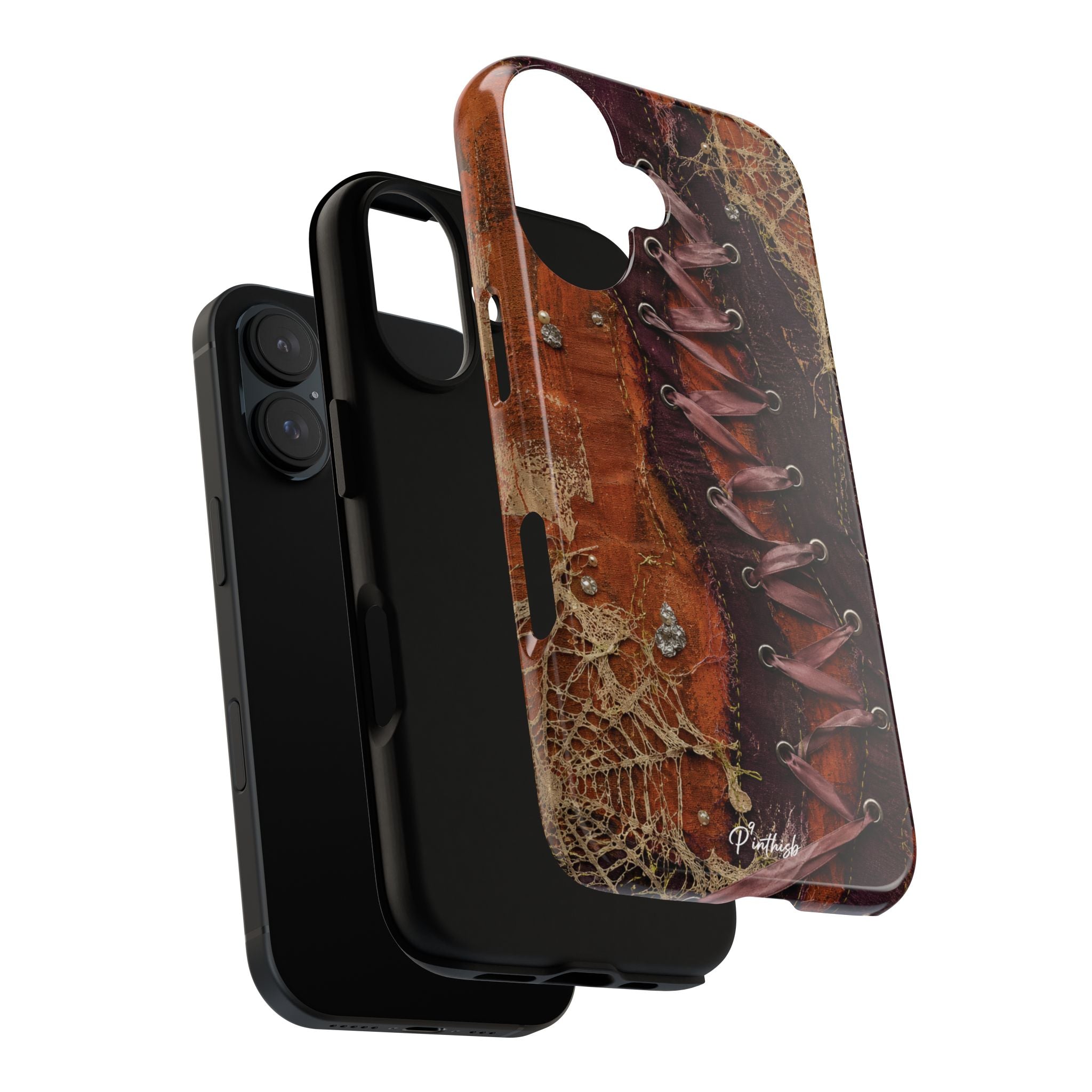 Vintage Leather Lace Tough Case