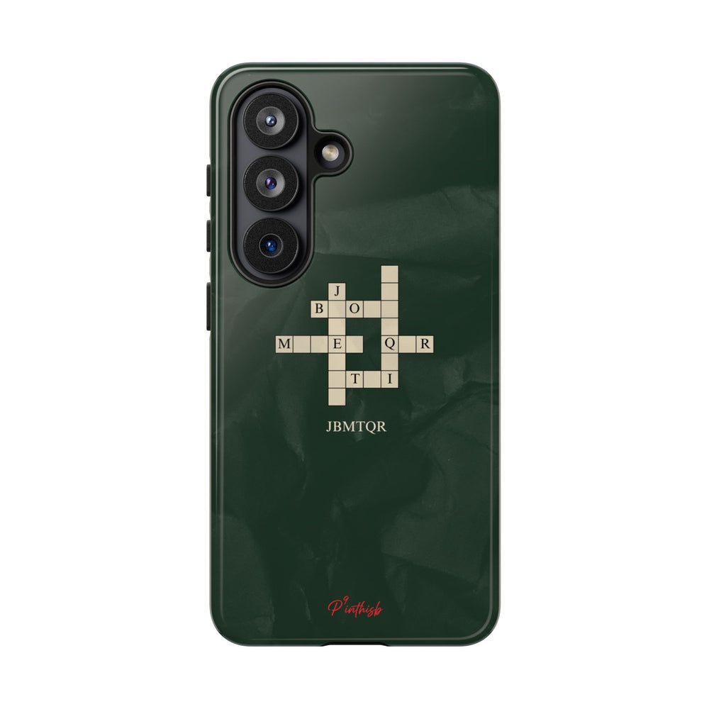"JBMTQR crossword" Tough Phone Case