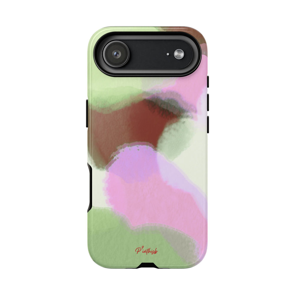 Abstract Pastel Camouflage Tough Phone Case