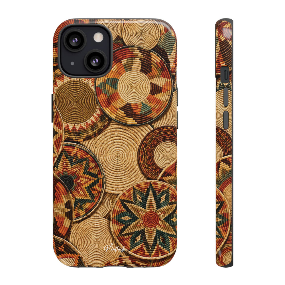 Bohemian Woven Basket Pattern Tough Case