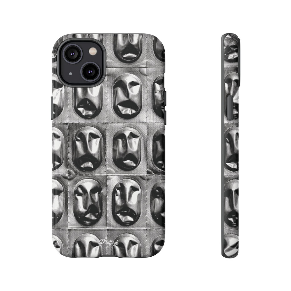 Metallic Mask Grid Tough Case