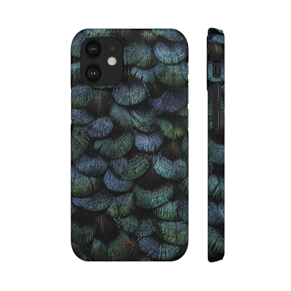 Iridescent Feather Snap Case