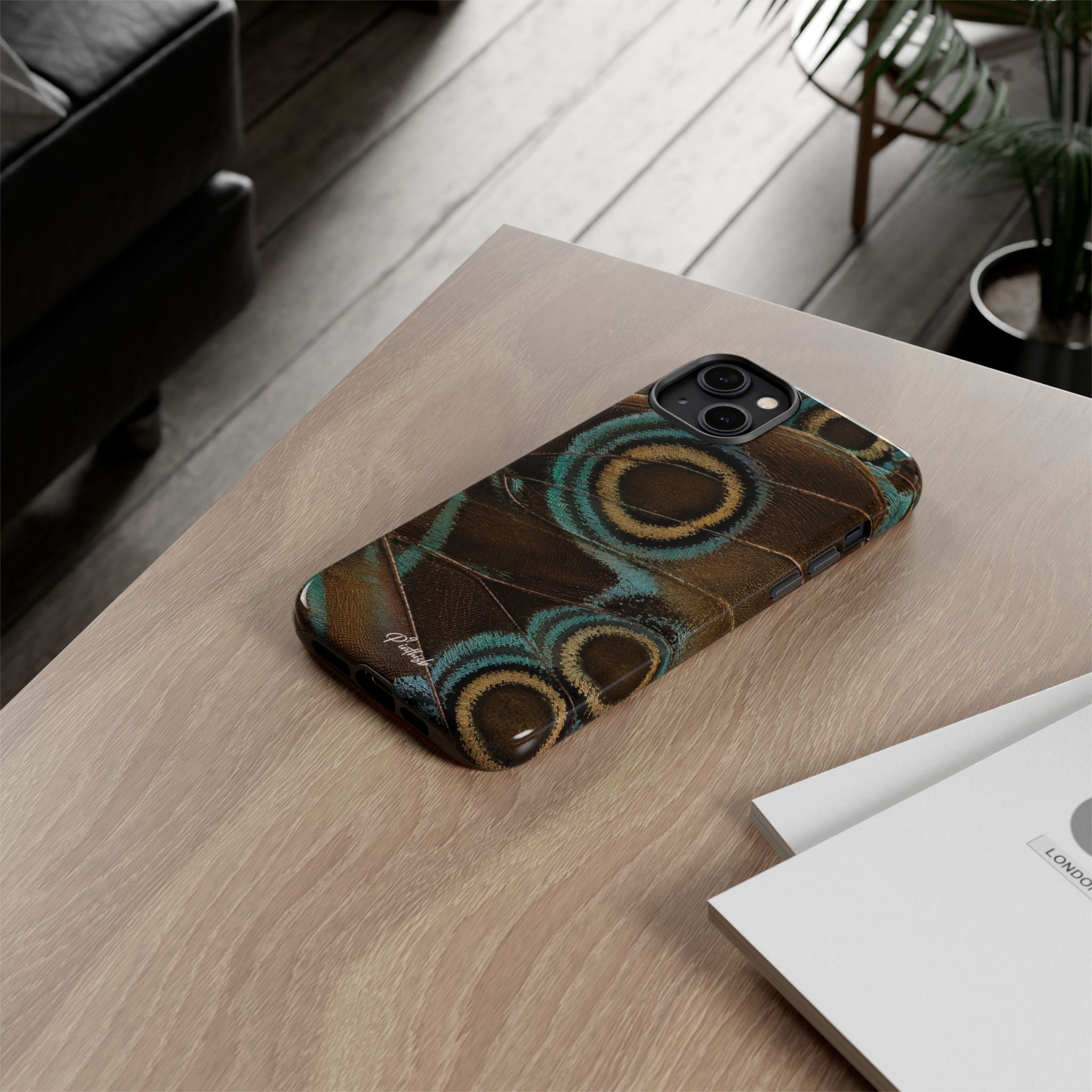 Peacock Feather Pattern Tough Case