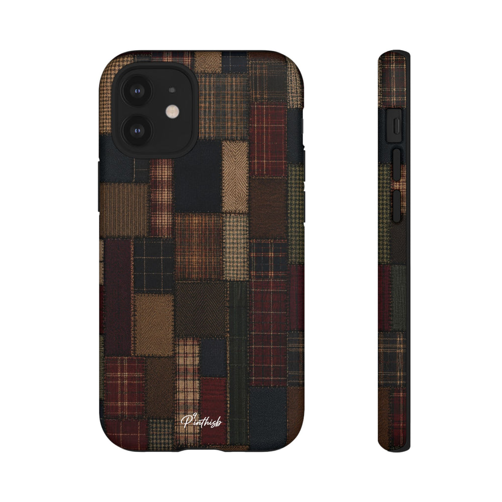 Plaid Patchwork Tough Phone Case