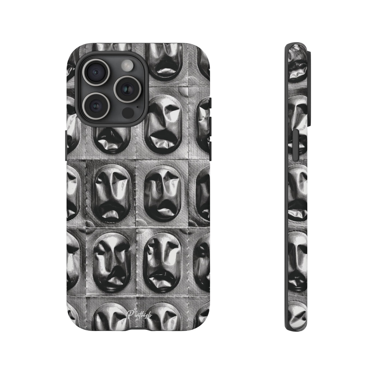 Metallic Mask Grid Tough Case